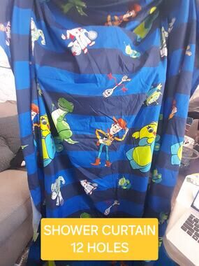 TOY STORY 4 SHOWER CURTAIN WITH 12 HOLES